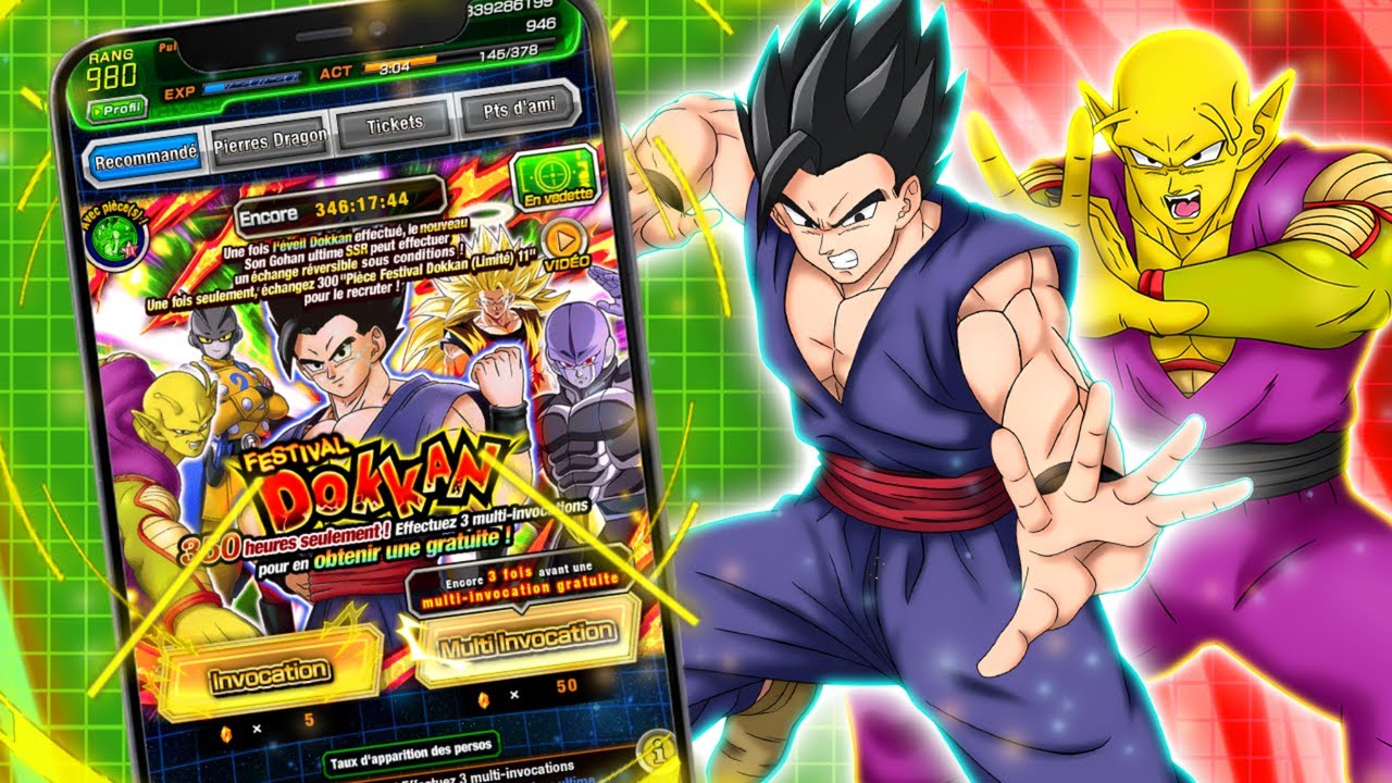 900 DS ! INVOCATIONS GOHAN PICCOLO TAG GAMMA sur Dokkan Battle !