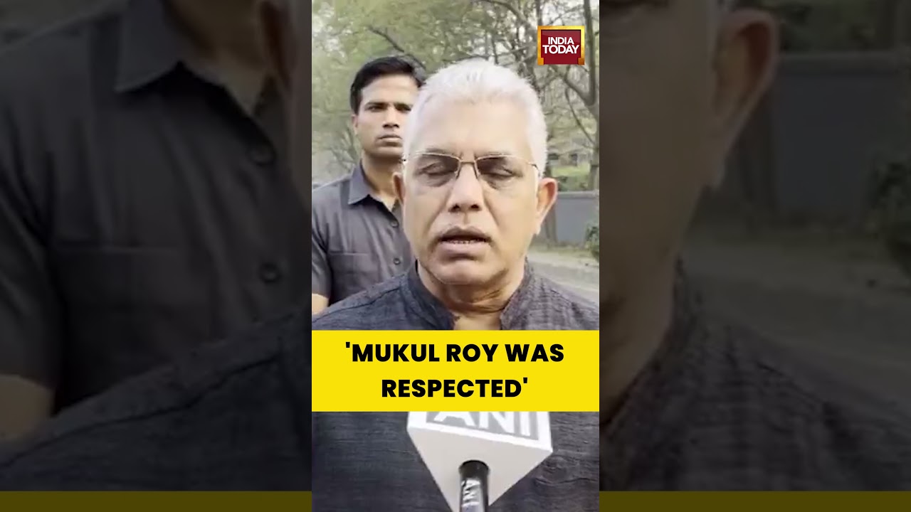 Dilip Ghosh Reacts to Mukul Roy&rsquo;s Demise, Calls Him an Experienced Leader