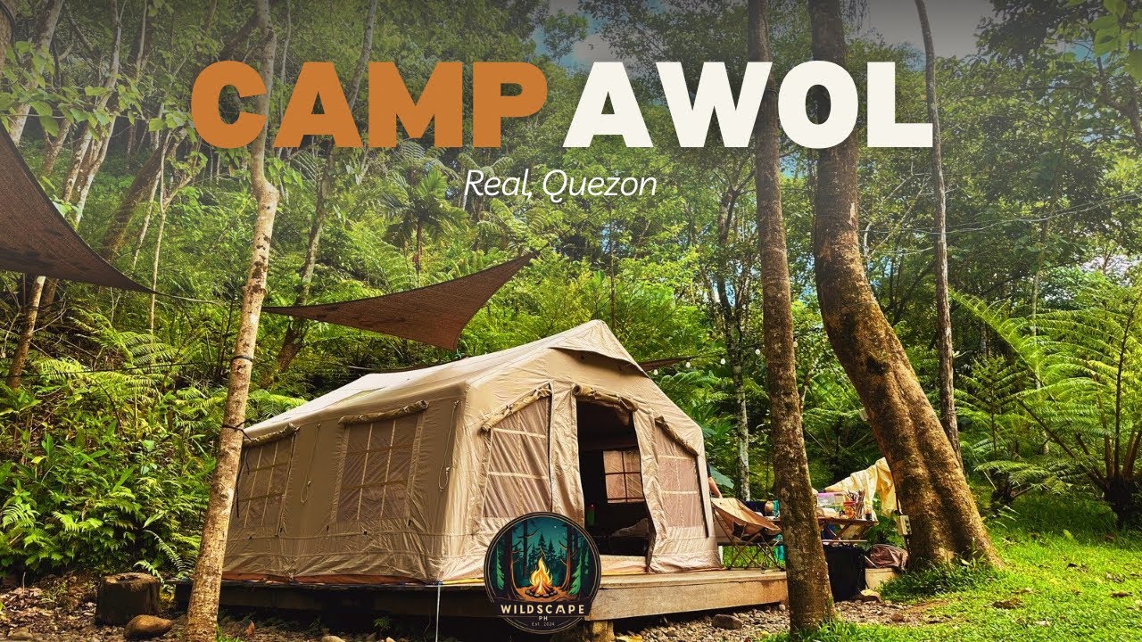Camp Awol - Real, Quezon | 4K | Luxury Camping | Naturehike Air Tent 13.2  | Pro4x | River Side