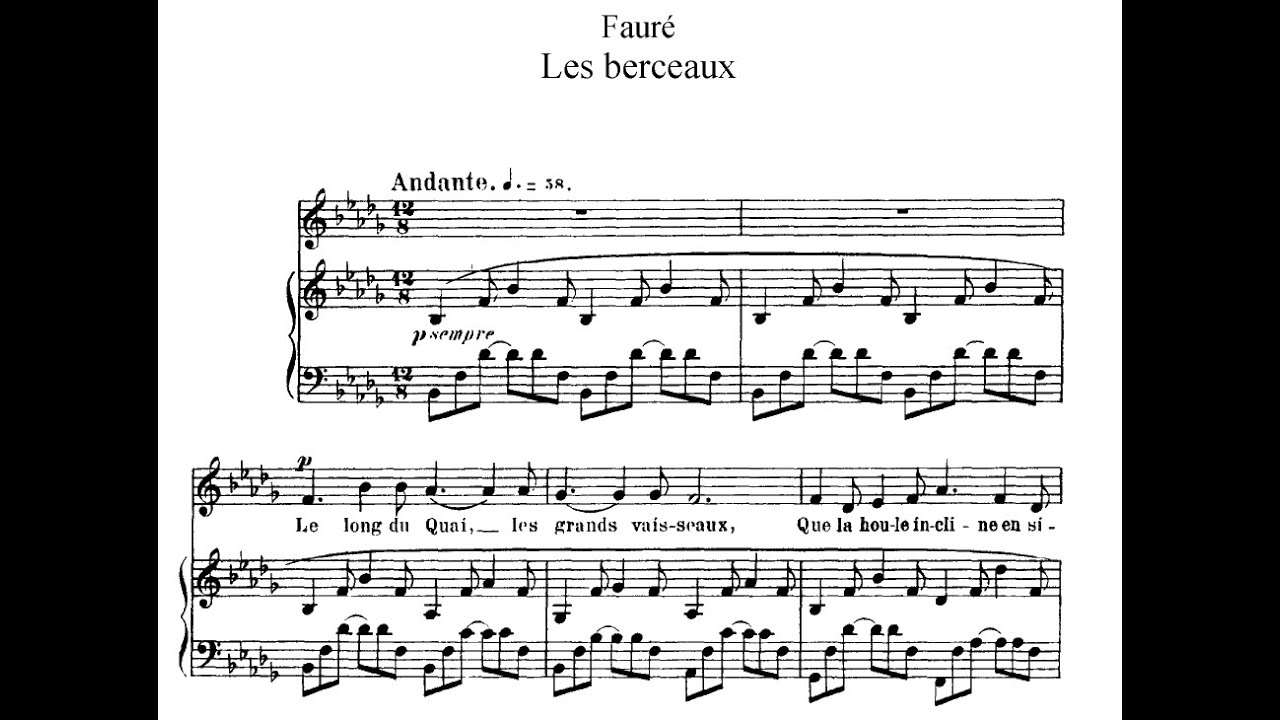 Gabriel Fauré - 3 Songs, Op.23