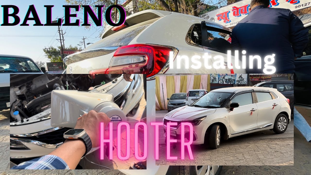 Installing Vip hooter |Baleno | #ahuja #cars