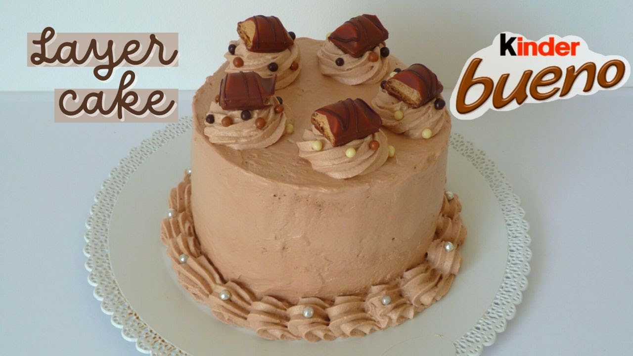 🎂 Layer cake au Kinder Bueno - Léa cooking
