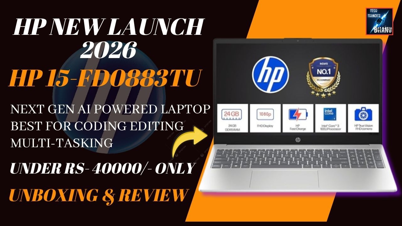 All New 2026 Model HP 15-fd0883TU AI Powered 14th Gen Laptop Unboxing & Review 🔥