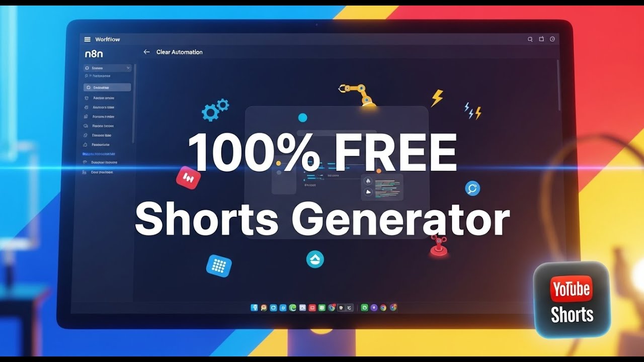 100% Free YouTube Shorts Generator with n8n | Easy YouTube Automation