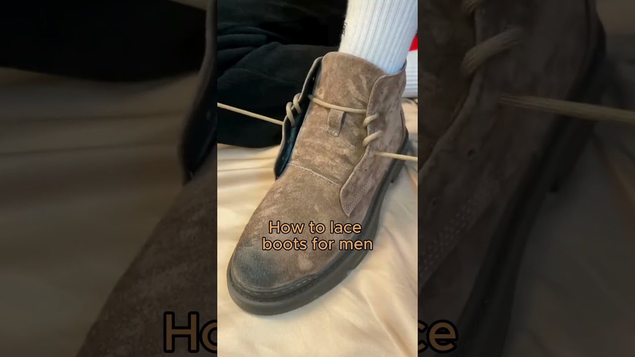The Best Way to Lace Boots for Men #shoelaces #lacinghacks #lacing #boots #footcomfort #shoes