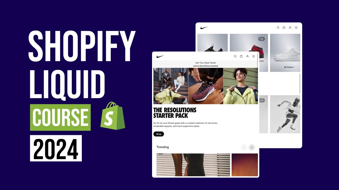 Shopify Theme Development | Build a Nike E-commerce clone Website