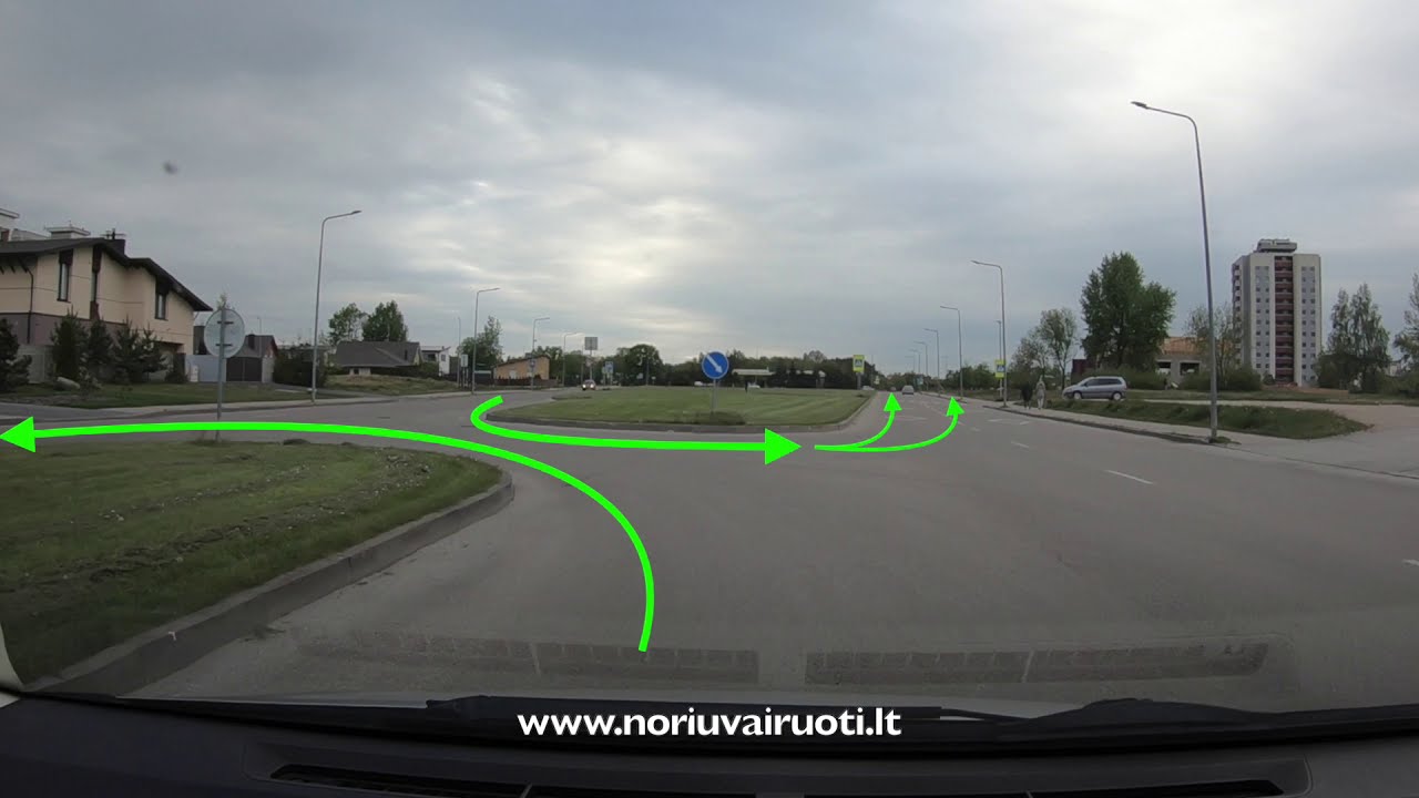 Apsisukti ženklu pažymėtoje vietoje