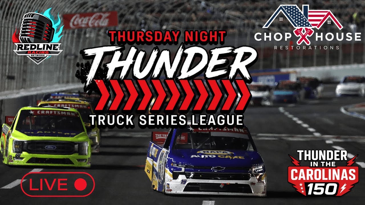 Thursday Night Thunder | eNascar Craftsman Truck Series | Round 3 From Charlotte | R.R.N