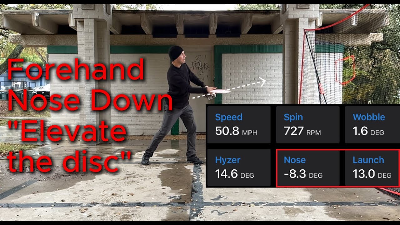 Forehand Nose Down "elevate the disc"  - 