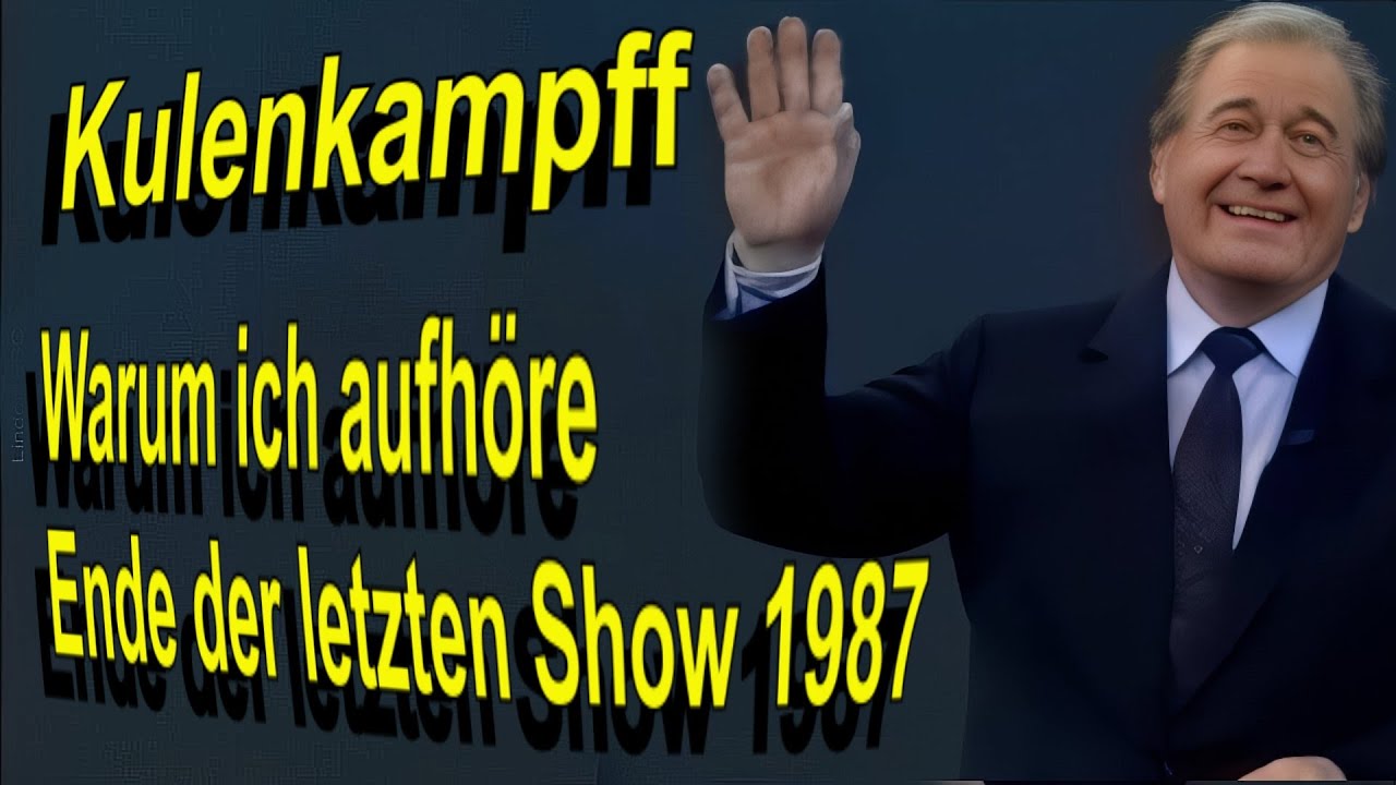 Kulenkampff verabschiedet sich von der großen Abendshow 21.11.1987
