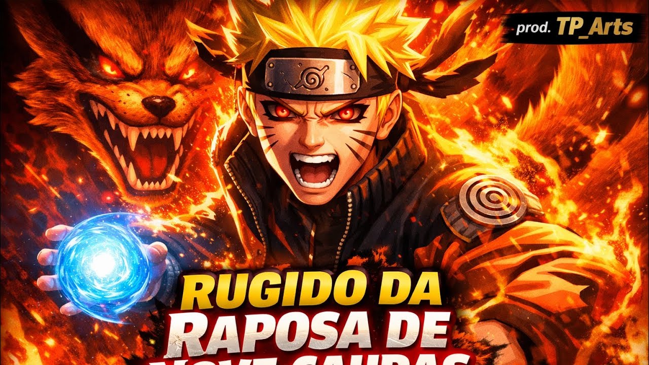 Naruto Uzumaki - Rugido da Raposa de Nove Caudas | Rap de Anime