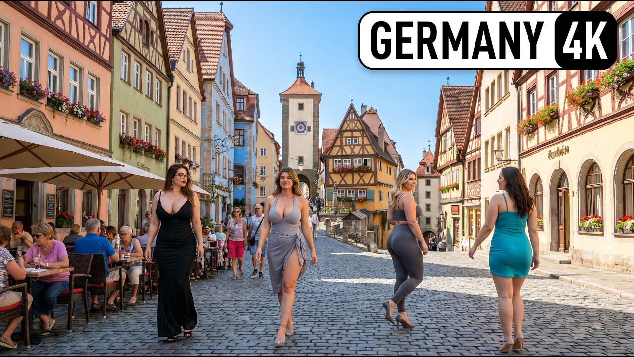 Germany Walking Tour 4K 🇩🇪 | Beautiful Streets & Real German Life