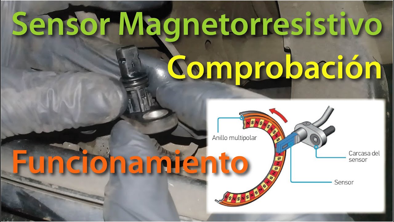 Sensor magnetorresistivo del Sistema ABS. Funcionamiento y comprobación de su estado.