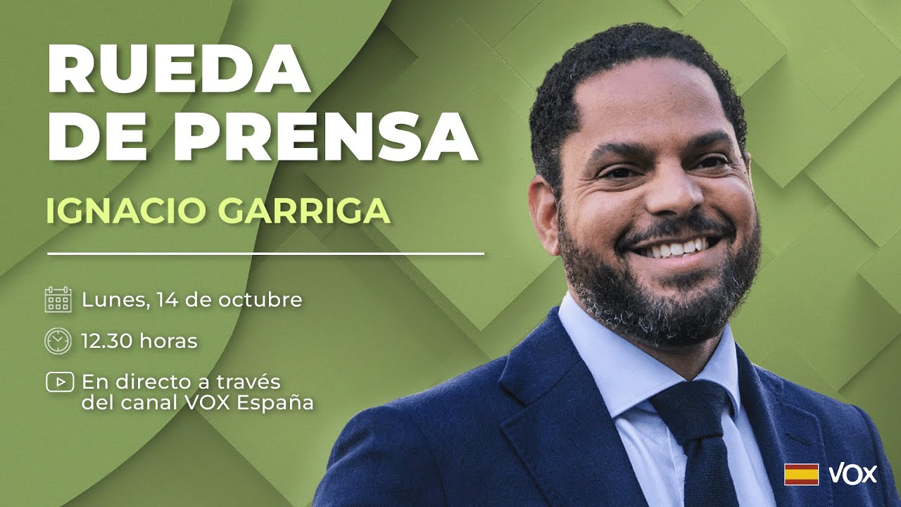 🔴 DIRECTO | Rueda de prensa de Ignacio Garriga