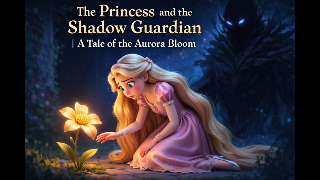 The Princess and the Shadow Guardian | A Tale of the Aurora Bloom