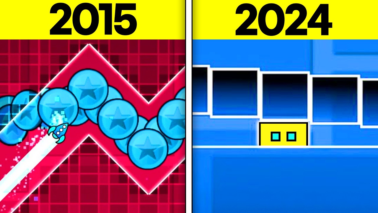 История глюков Geometry Dash
