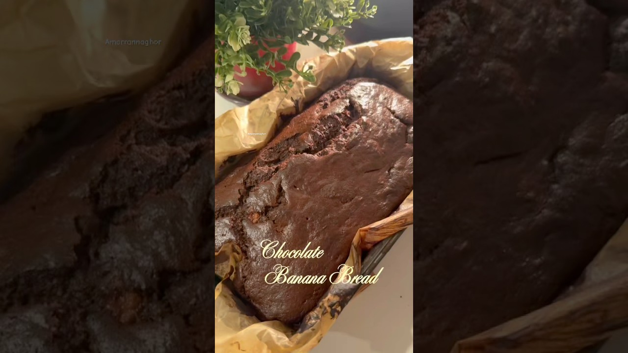 Chocolate Banana Bread Recipe #shorts