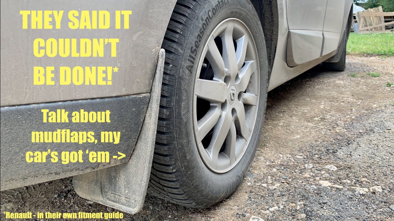 How to fit Mudflaps to a Renault Scenic 3