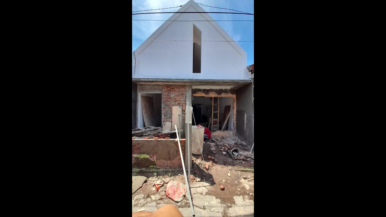 RENOVASI RUMAH LAMA LUAS 6 m x 14 m menjadi RUMAH KEKINIAN