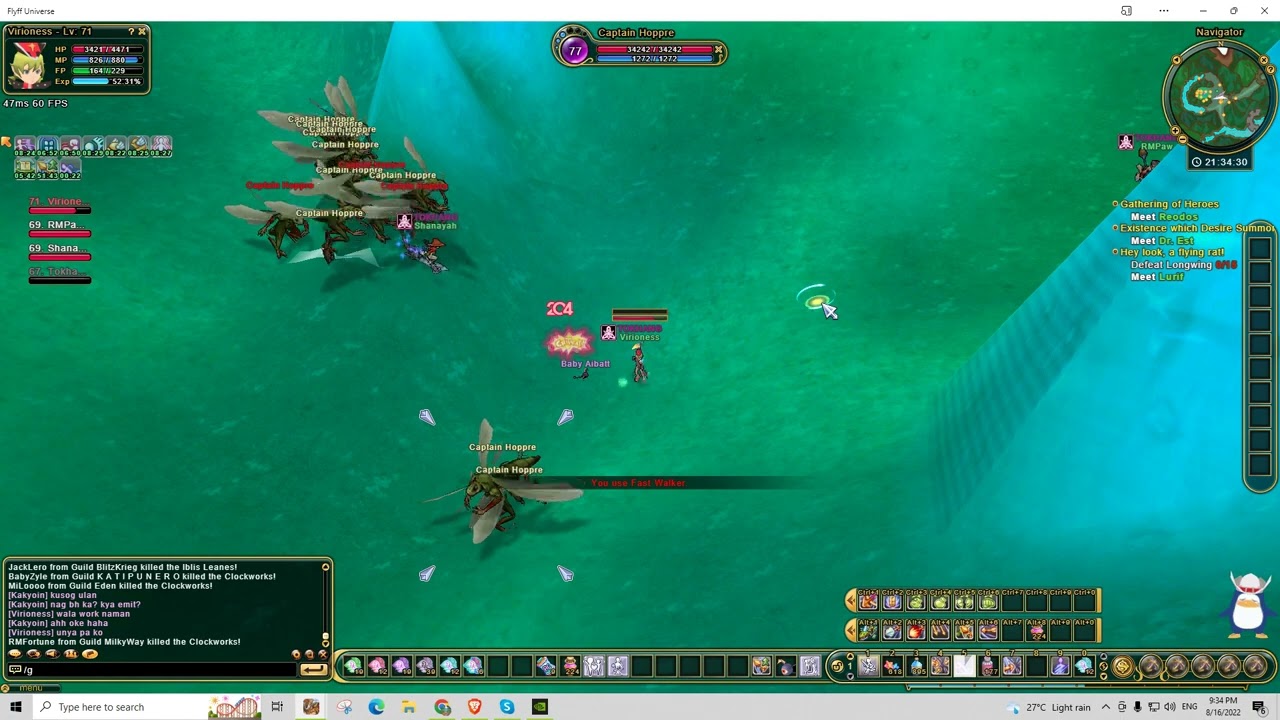 How to mob a Hoppre - HnR Ranger in Flyff Universe