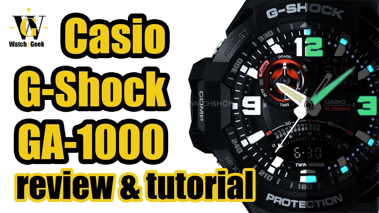 Casio GA 1000 module 5302 - review & tutorial how to setup and use ALL the functions