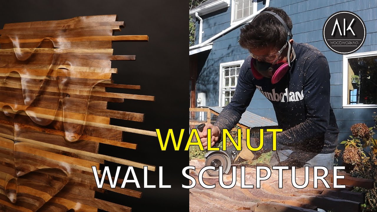 Modern Wood Carving | Walnut Sculpture