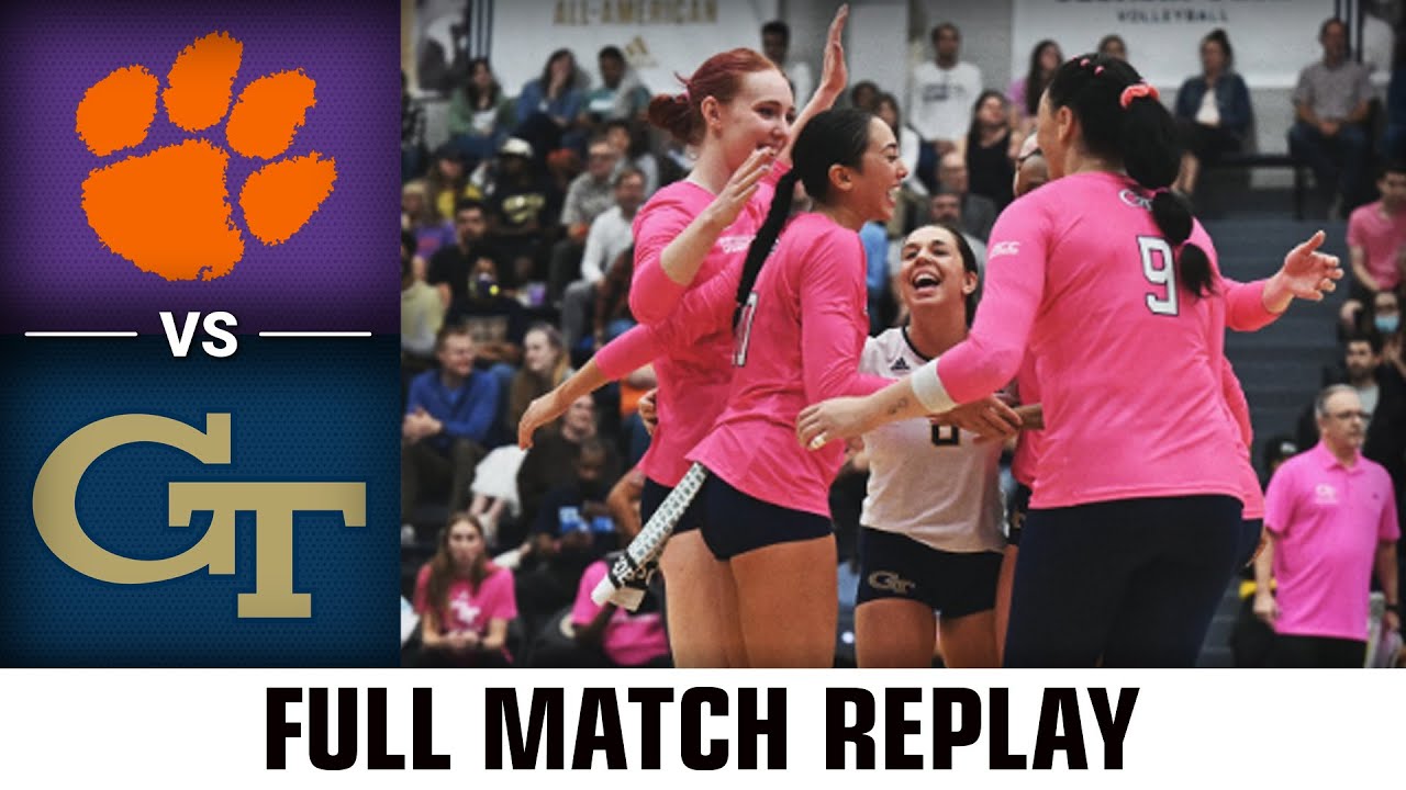 Clemson vs. Georgia Tech Full Match | 2022 ACC Volleyball