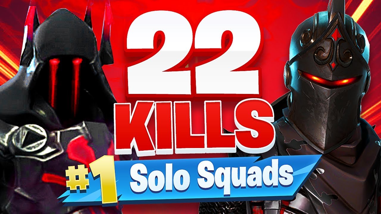 22 Kill Solo Squads *NEW RECORD* - Fortnite Battle Royale