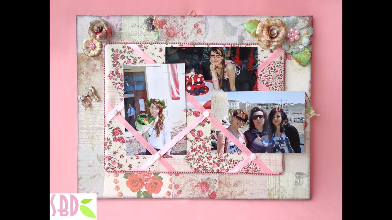Bacheca Portafoto fai da te - Showcase photo holder Shabby chic