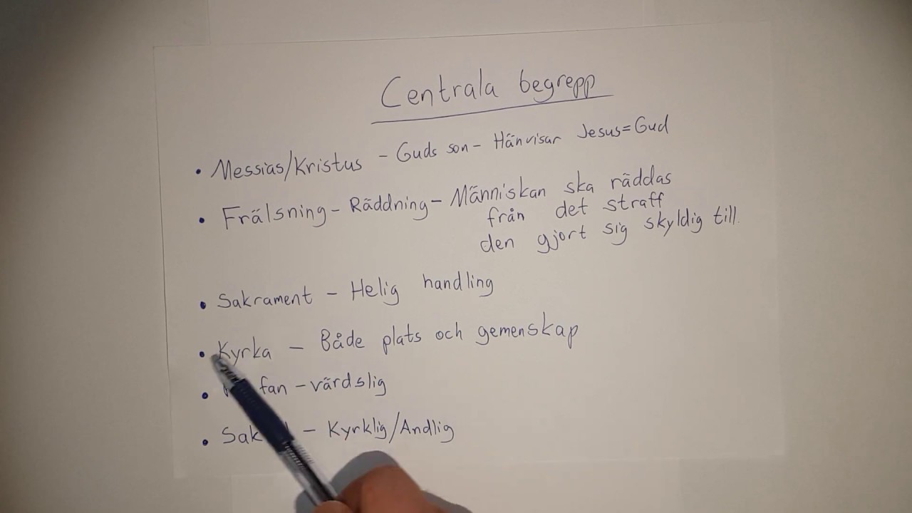 Vilka begrepp är bra att kunna om kristendom [Religion] [En kort och enkel sammanfattning]
