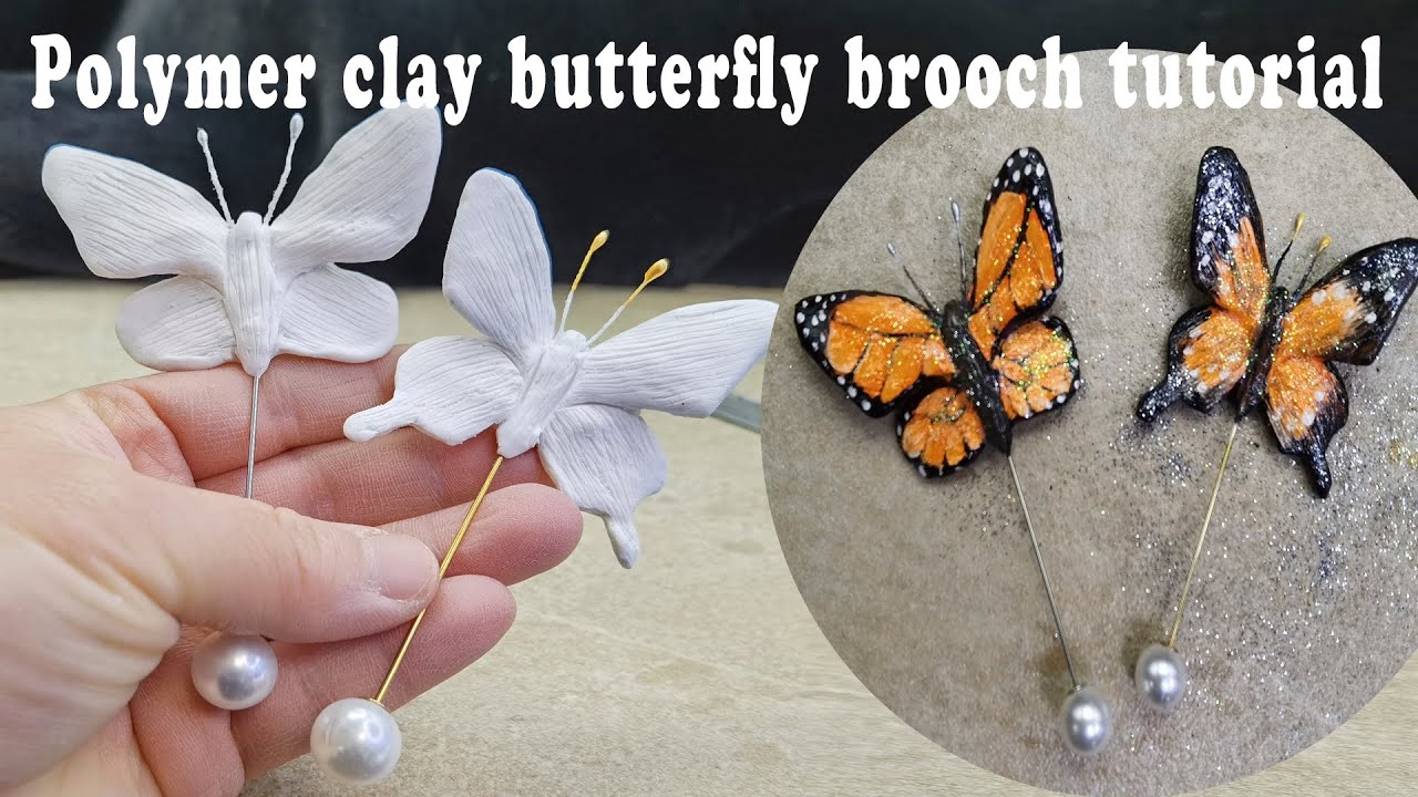Butterfly Brooch DIY | Handcrafted Polymer Clay Accessories | ZX Bloom