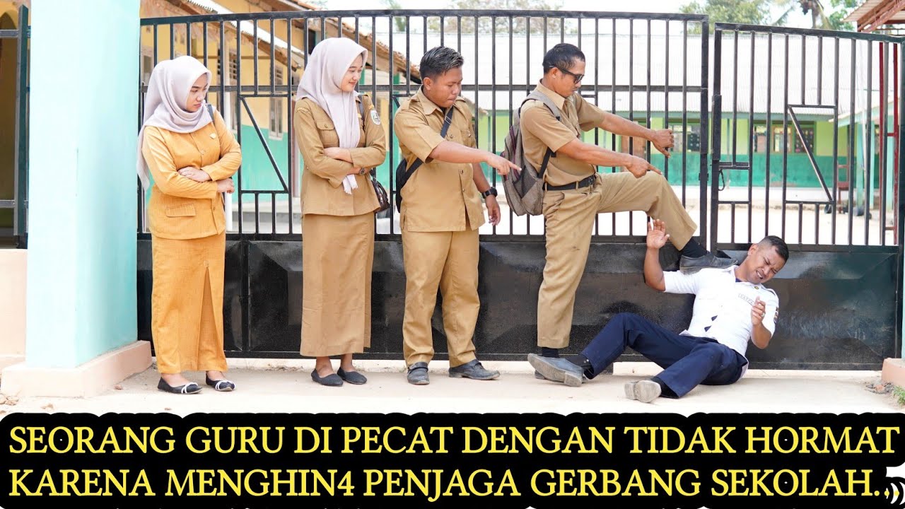 SEORANG GUR-U DIPECAT DENGAN TIDAK HO_RMAT KARENA MENG1NJ4K & MENGH1NA PENJAGA SEKOLAH !!
