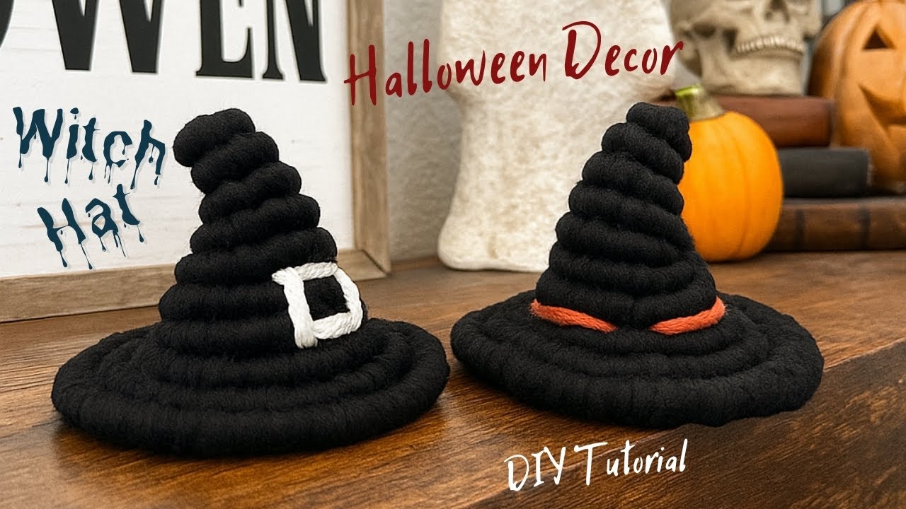 Witch Hat Macrame Tutorial /Autumn Decor and Crafts /How To Witch Hat Macrame / DIY Macrame Tutorial