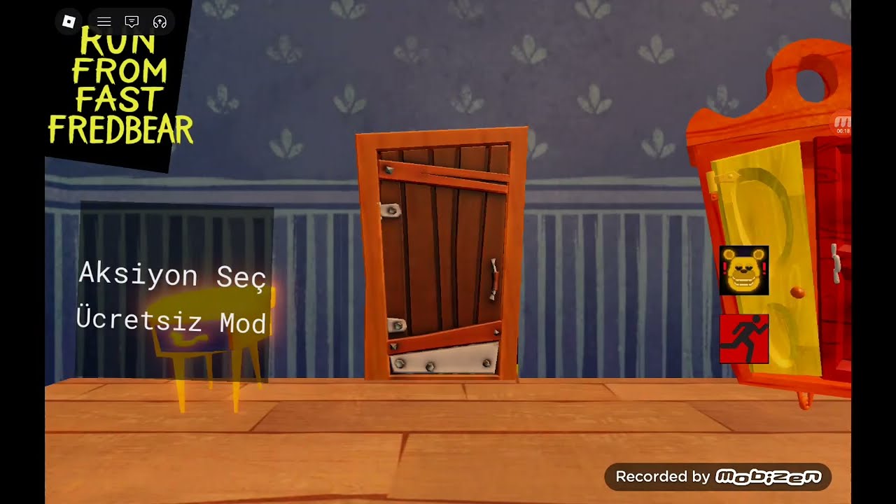 BU VİDEODA FREDDY FAZBEAR ALAMADIM KENDİ KENDİNE VİDEO BİTTİ ABONE OL ( ROBLOX )