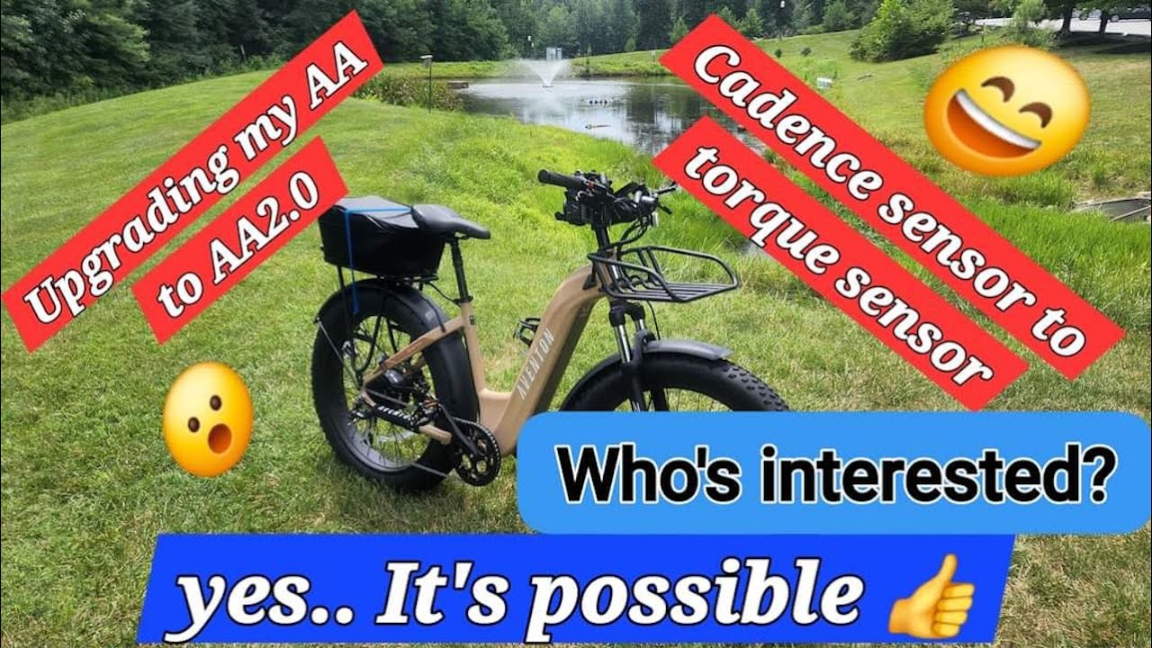 Upgrading my Aventon Aventure 1.0 e-bike to AA2.0 by adding the torque sensor.