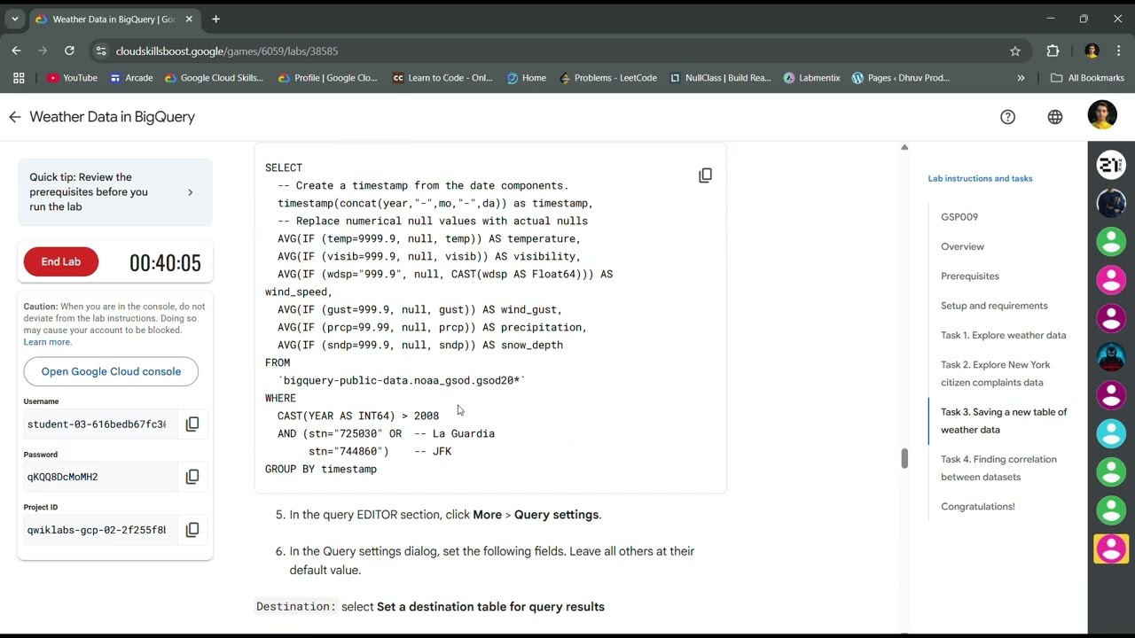 Weather Data in BigQuery || #GSP009 || By Arcade Helper