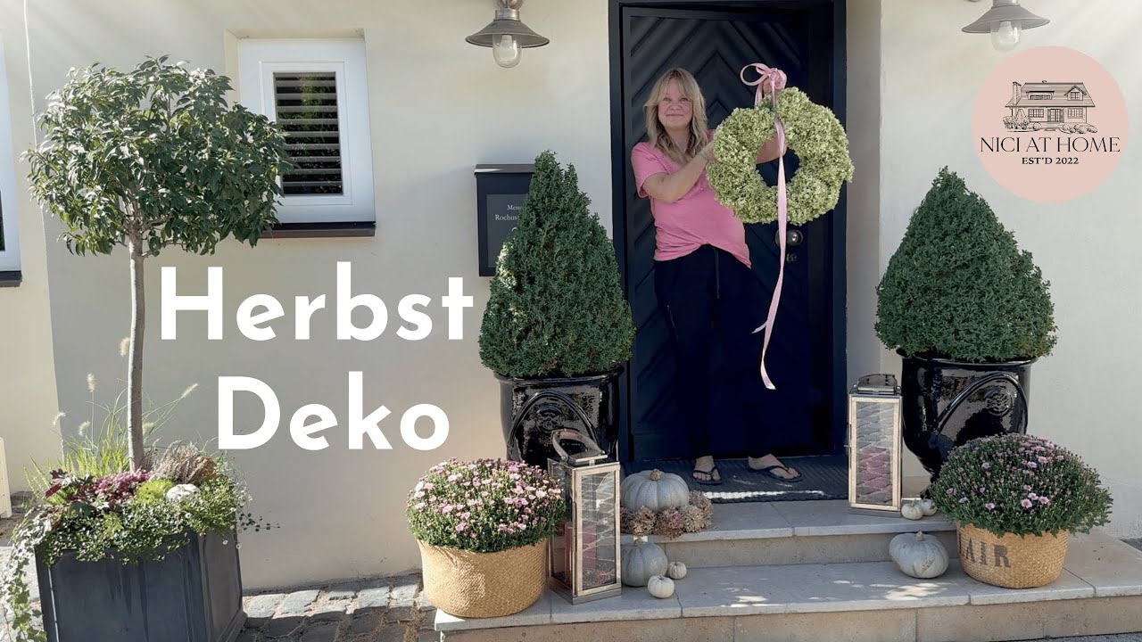 Herbstdeko für deinen Eingangsbereich & Kübel die du lieben wirst- Edel, schnell, einfach & günstig!