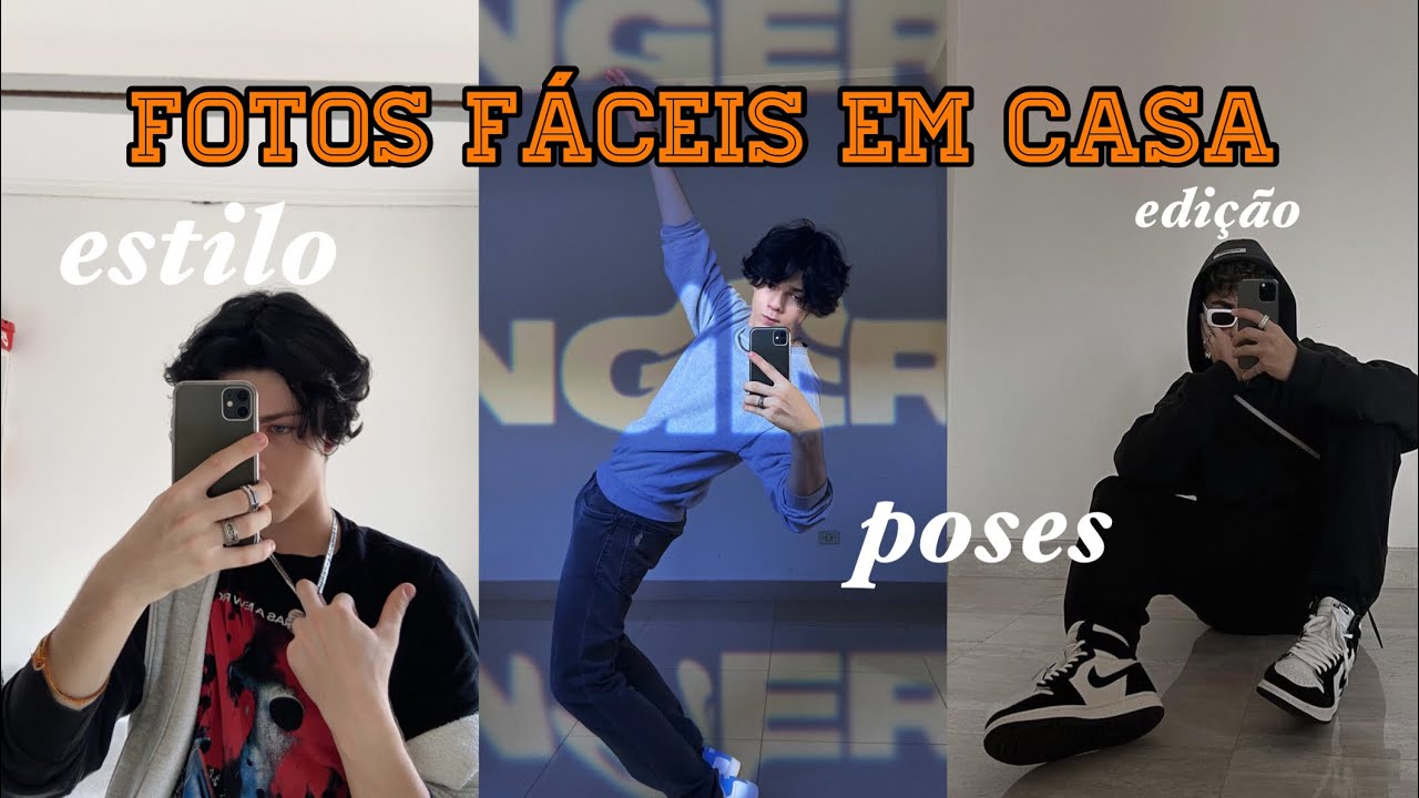 TIRANDO FOTOS SOZINHO EM CASA - fácil e rápido || truques + edições