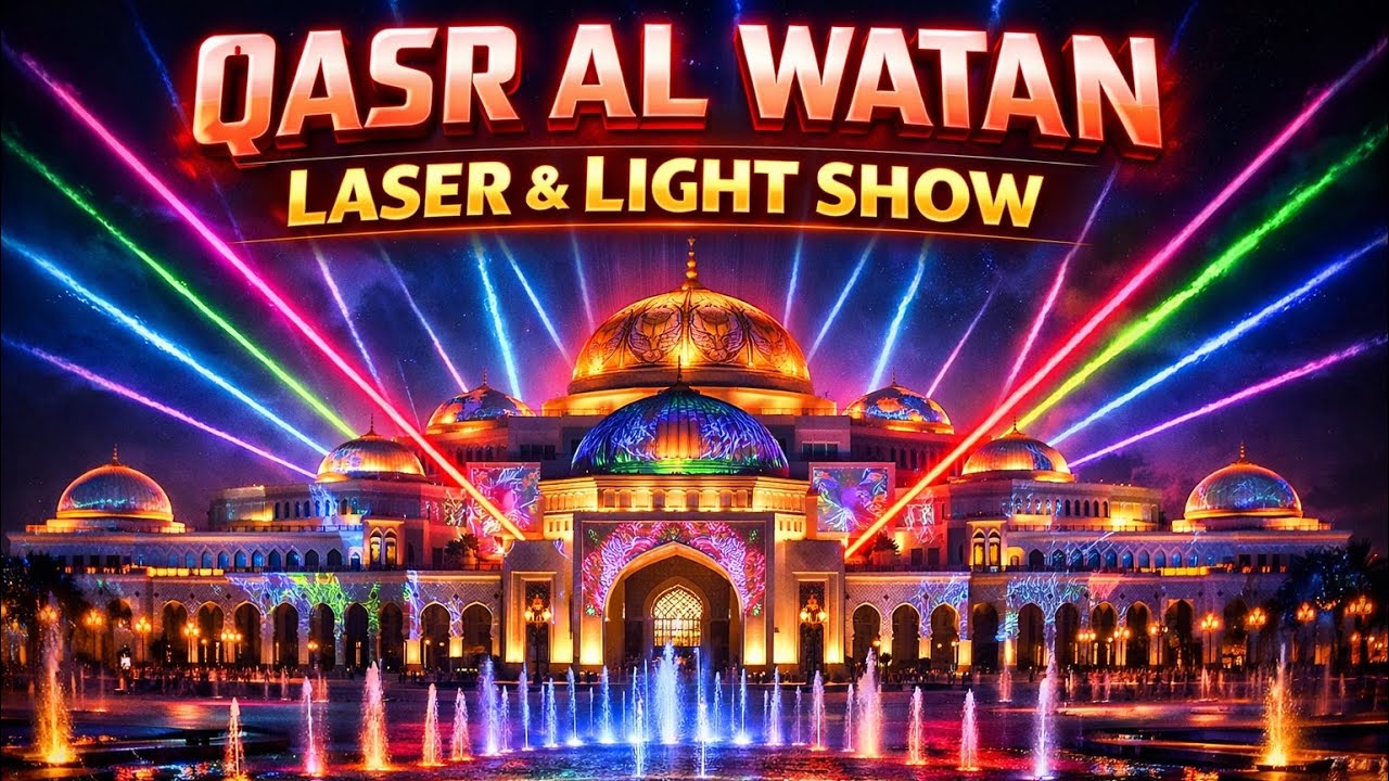 Qasr Al Watan Laser & Light Show part -2 | Abu Dhabi 🇦🇪| MUST WATCH Night Show! 