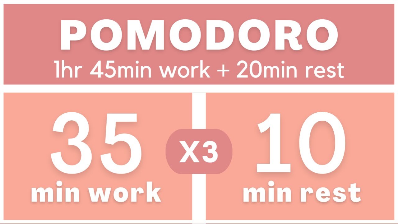 Técnica Pomodoro 35/10 - Pomodoro Timer