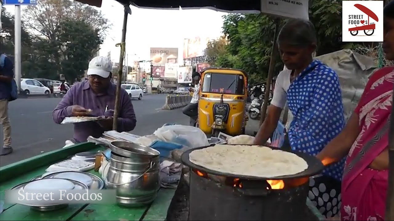 Jowar ke Roti __ Sabzi Jowar ke Roti _ Indian Street Food