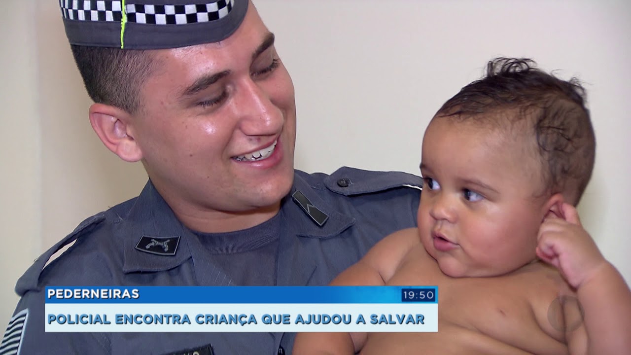 Policial de Pederneiras conhece família de bebê que ajudou a salvar por telefone