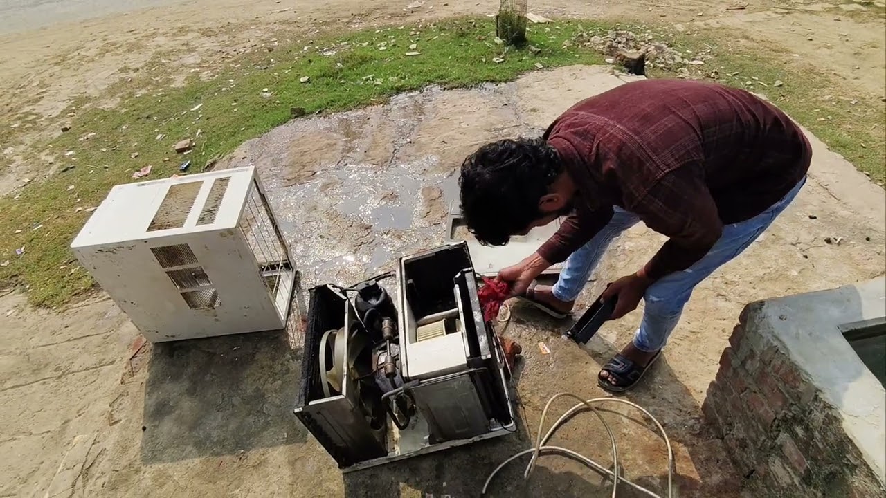 window ac service Kaise karte hai #actechnician #ac #viralvideo #video