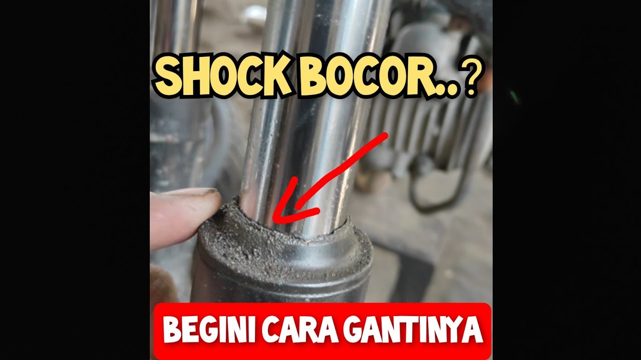 Cara mengganti sil shock depan bocor, motor matic dan bebek honda