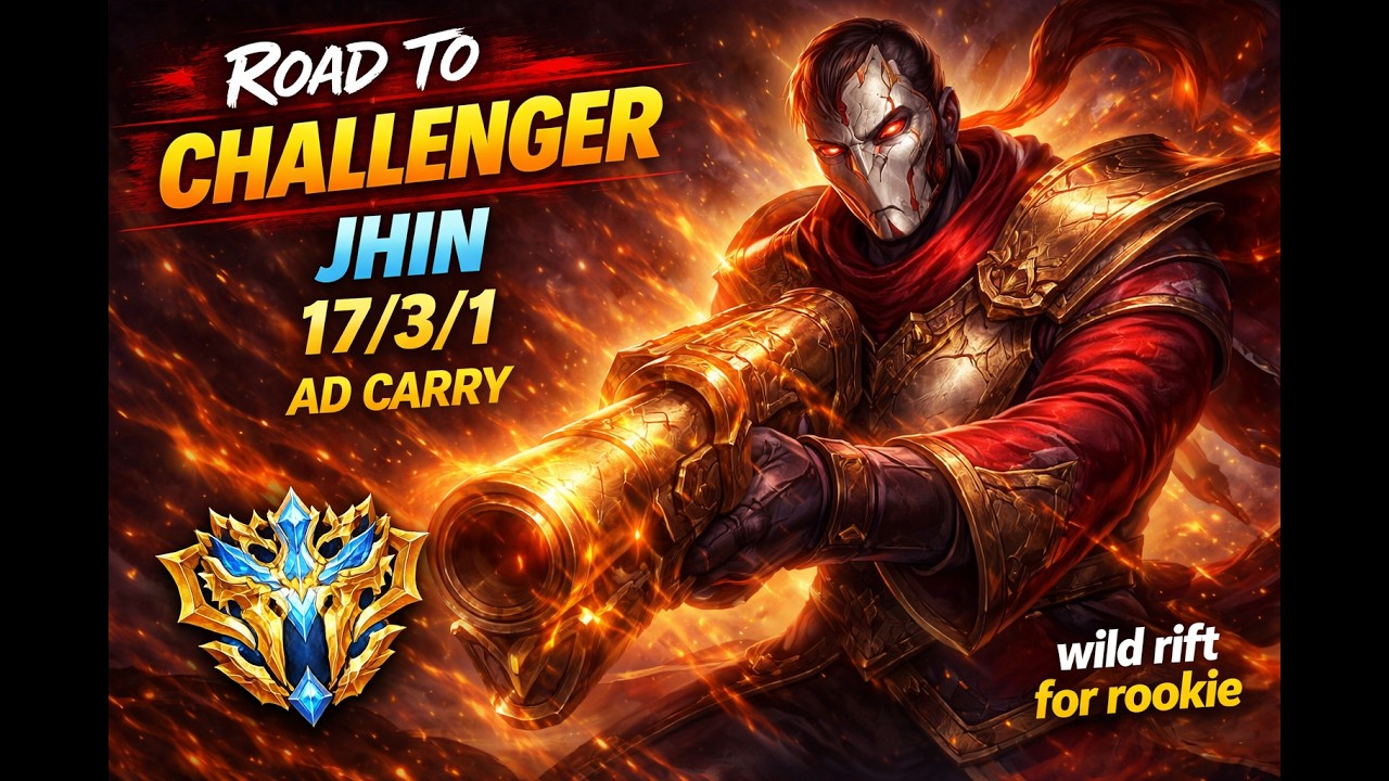 [Wild Rift] Jhin 17/3/1 – One Shot Machine - Jhin ADC Carry – Perfect Shots Only