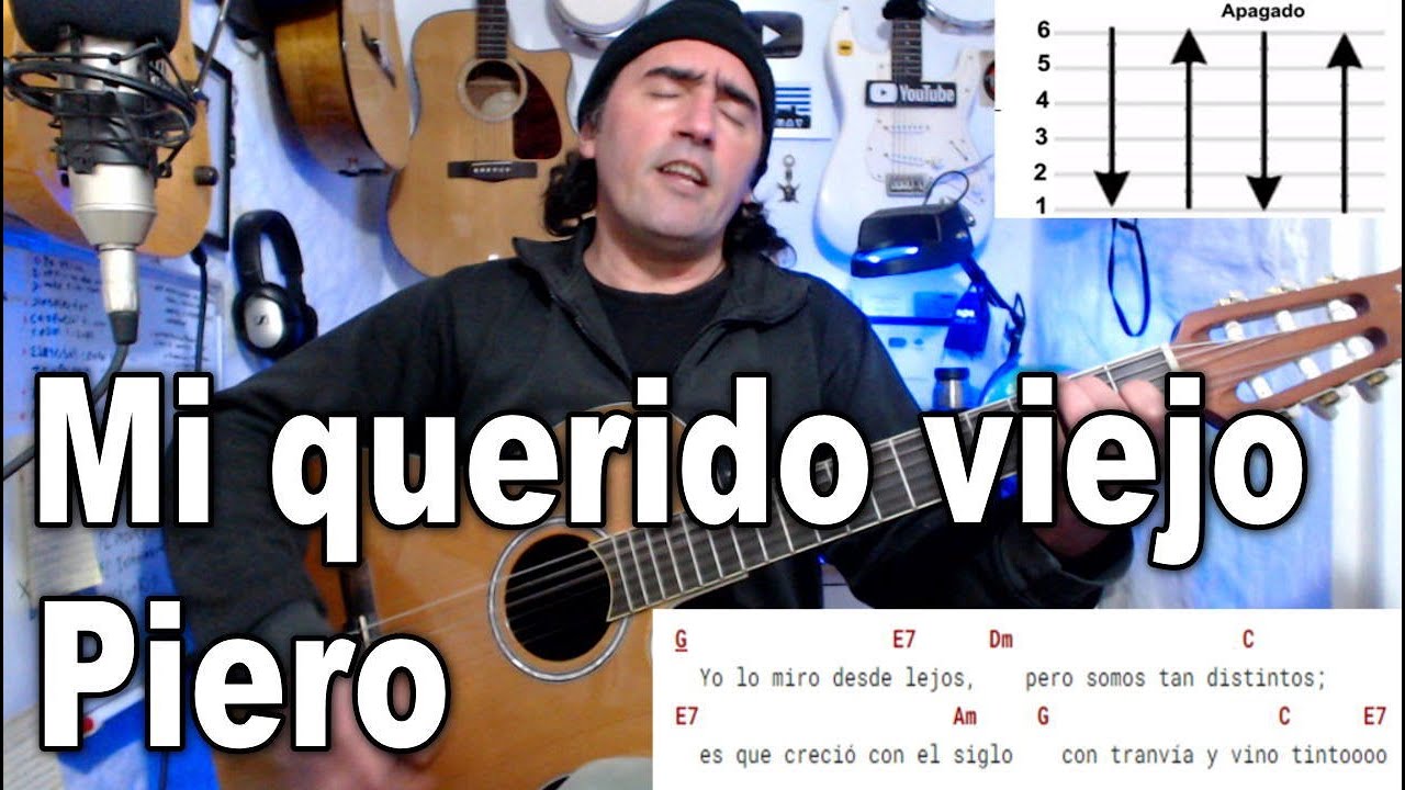 Mi Querido Viejo (Piero) en Guitarra: Tutorial FÁCIL para Principiantes