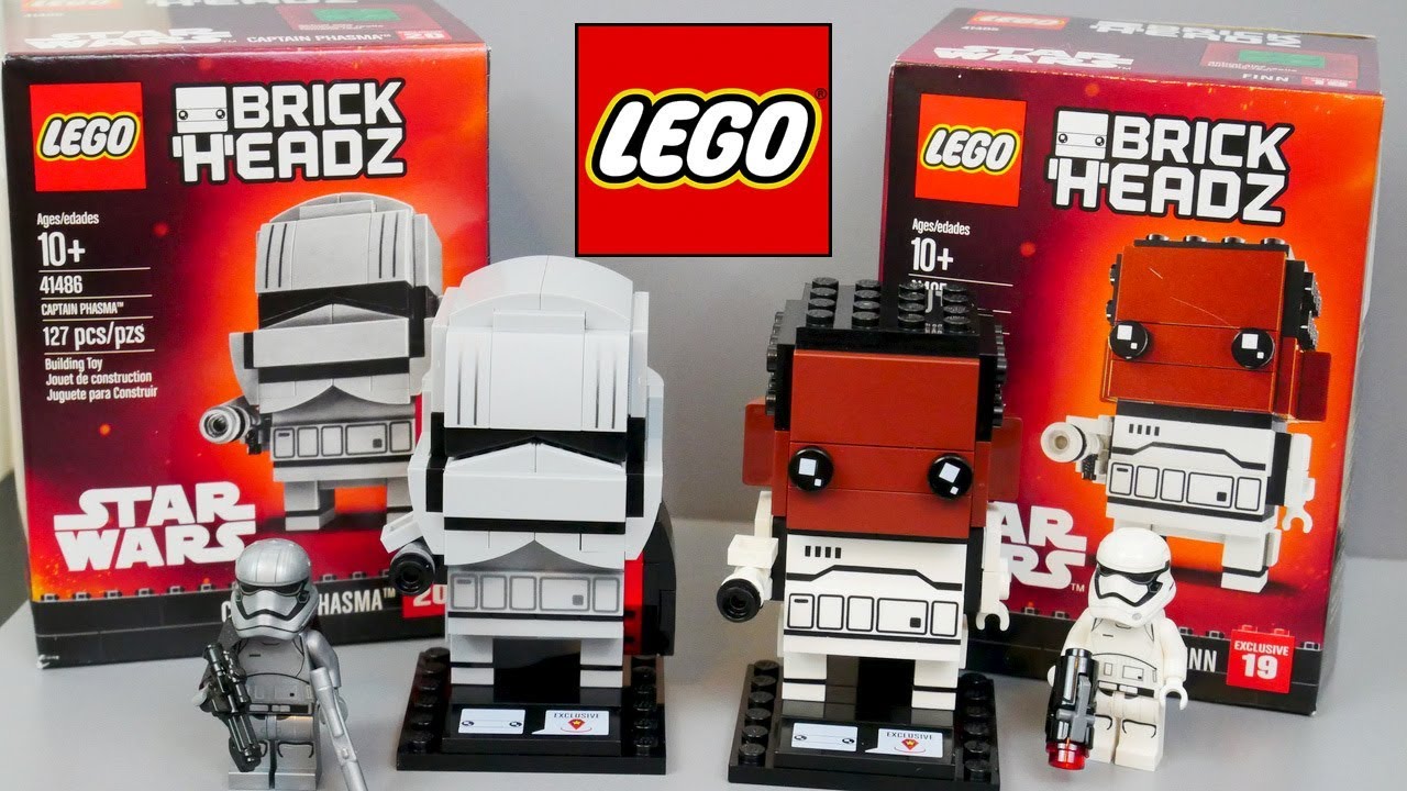 Lego Finn & Captain Phasma BrickHeadz Review/Showcase | HD