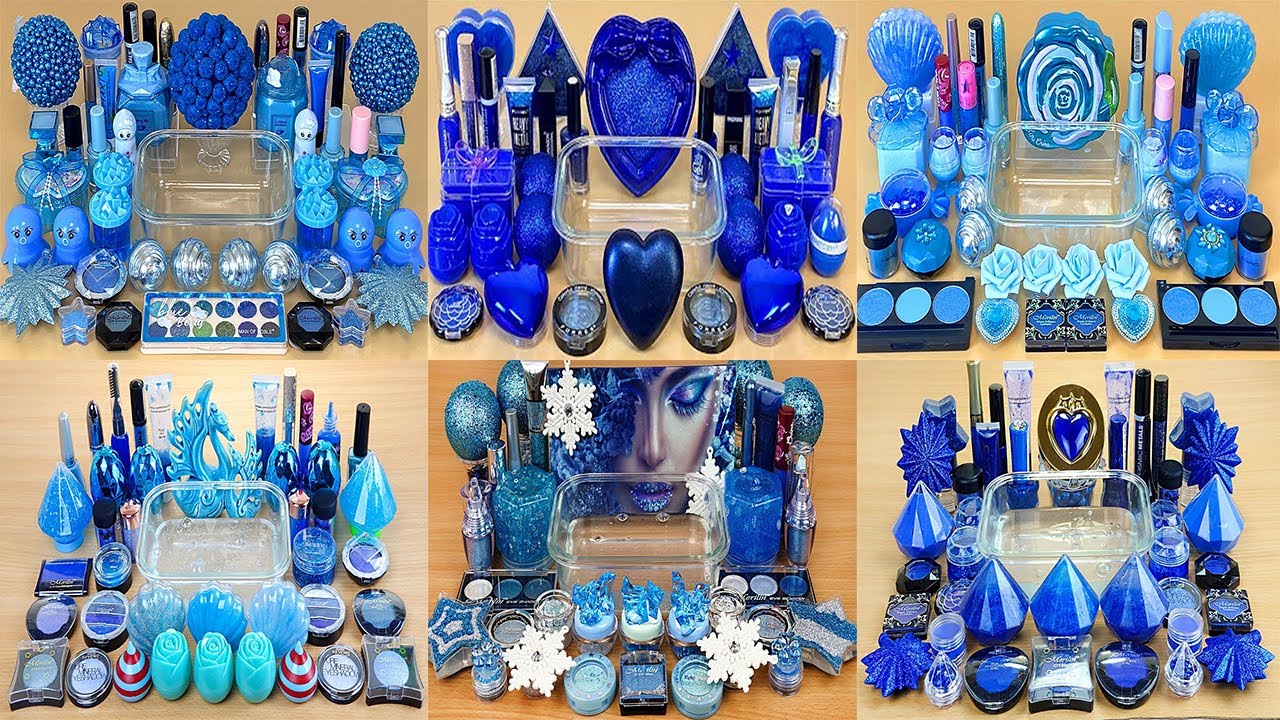 6 in 1 Video BEST of COLLECTION BLUE SLIME💙💙💙 💯% Satisfying Slime Videos 1080p