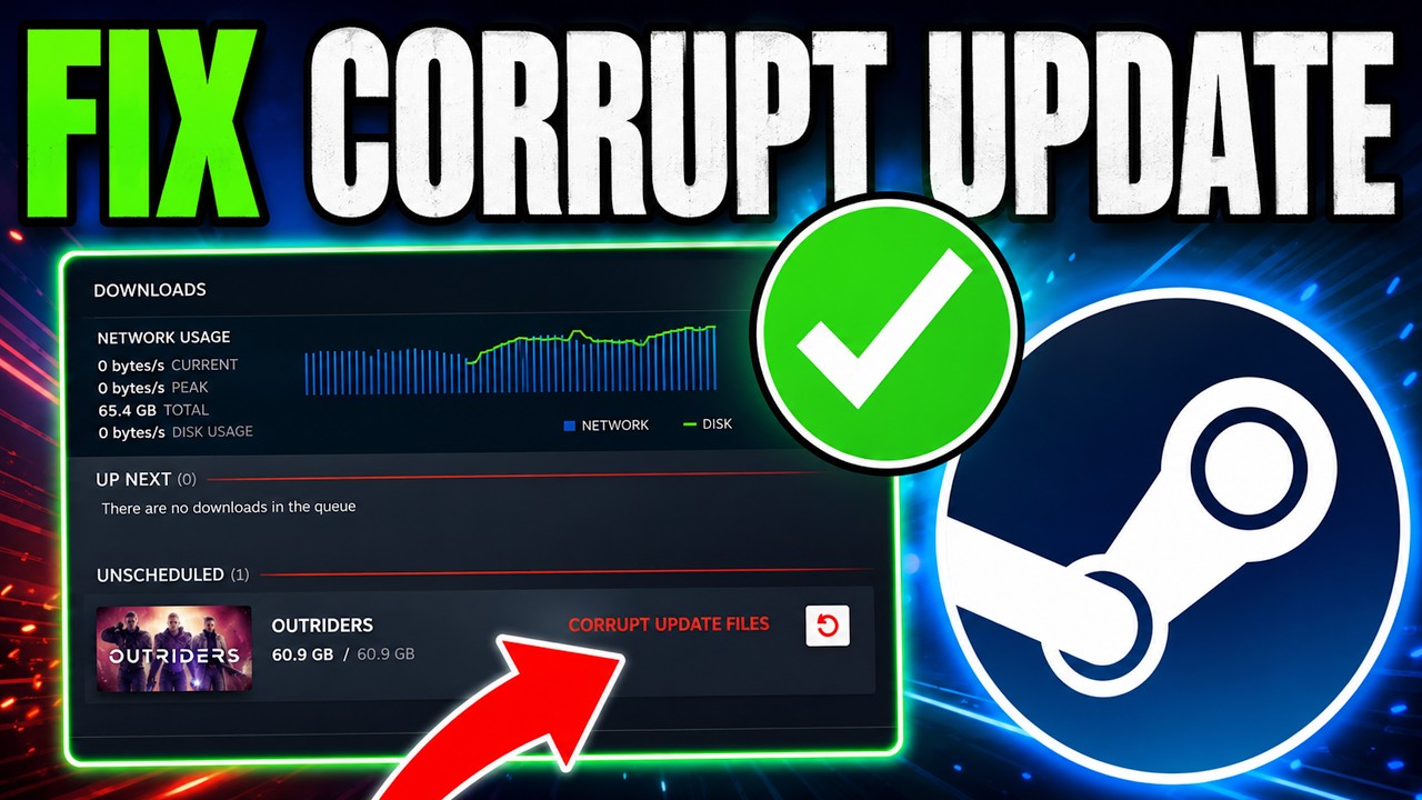 Как исправить поврежденные файлы обновления в Steam &mdash; Туториал 🎮🔥