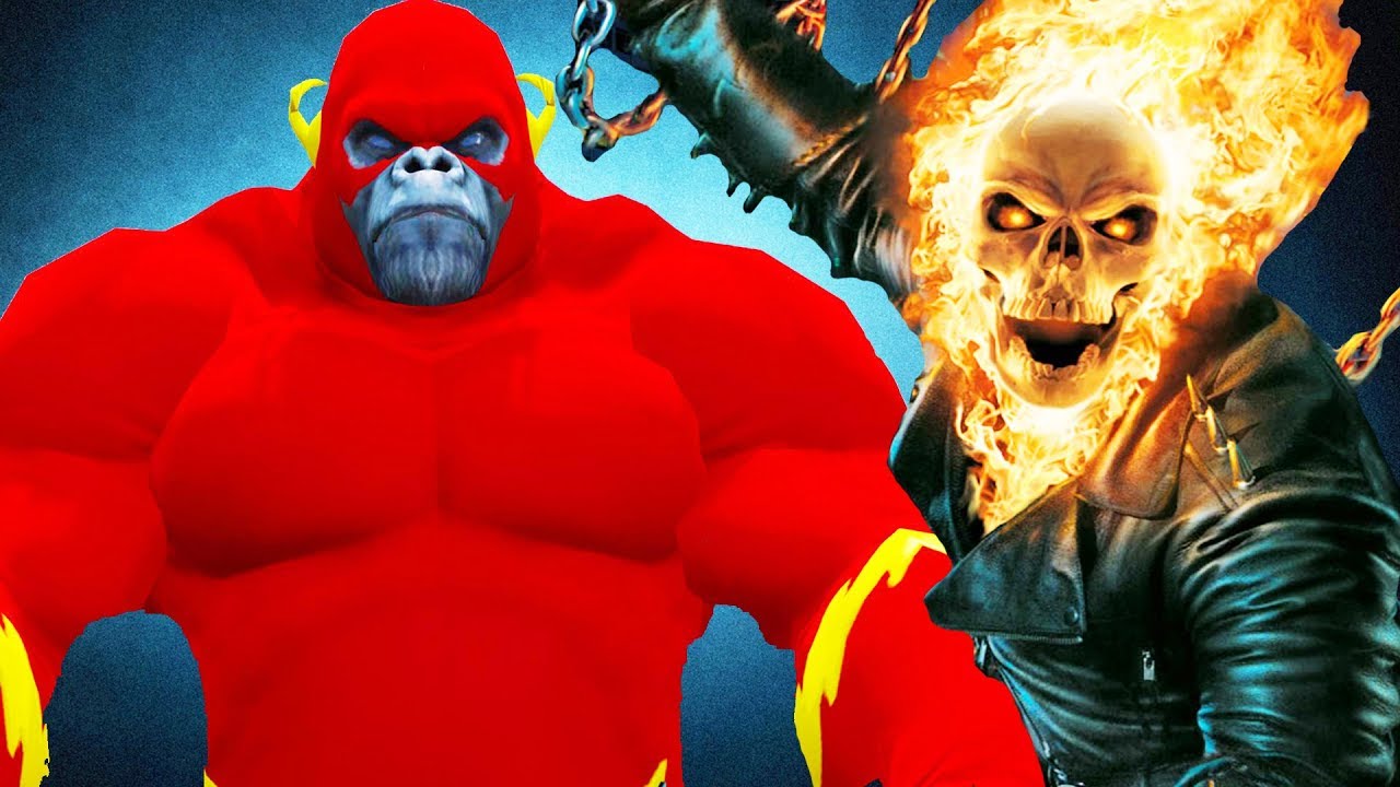 GHOST RIDER VS FLASH GORILLA - EPIC BATTLE